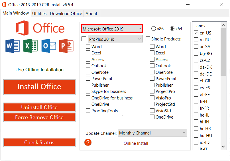 Microsoft Office 2019 Crack + Product Key 2022 Free Download Latest